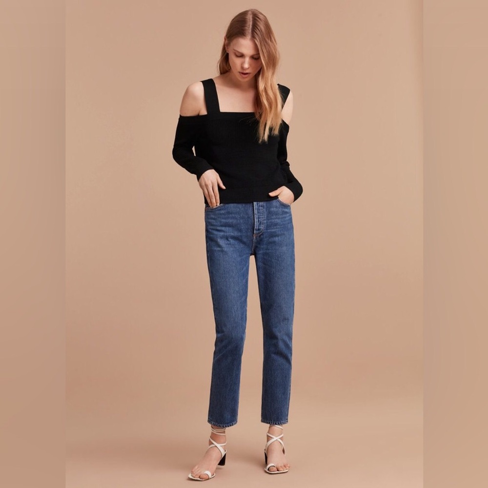 WILFRED black Antenne cold shoulder sweater